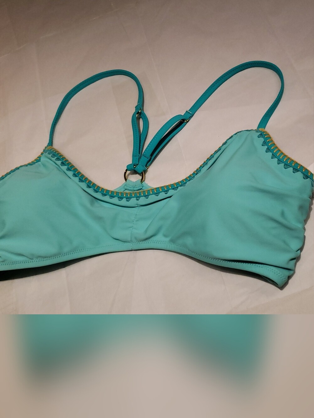 Jessica Simpson New Aqua Teal Bikini Top Bra Women's XL